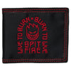 SPITFIRE LTB ARCH BI-FOLD WALLET BLACK / RED