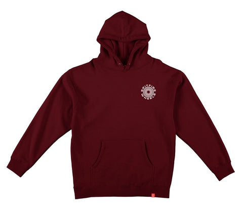 SPITFIRE CLASSIC '87 SWIRL FILL HOOD MAROON w/ WHITE & BLACK PRINTS