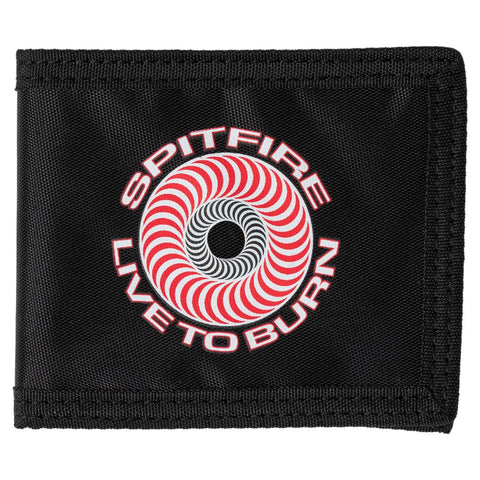 SPITFIRE CLASSIC '87 SWIRL LTB BI-FOLD WALLET BLACK / RED / WHITE