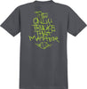 VENTURE TOTTM ETCH TEE CHARCOAL (SOLID) w/ GREEN PRINTS