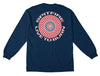 SPITFIRE CLASSIC '87 SWIRL LTB L/S TEE NAVY w/ WHITE & RED PRINTS