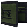 SPITFIRE LTB BIGHEAD SCRIPT BIFOLD WALLET OLIVE / BLACK