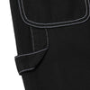 KROOKED SUN HEART CARPENTER PANT BLACK w/ YELLOW & RED EMBROIDERY