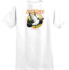 ANTIHERO HOMERS RINGSPUN TEE WHITE w/ MULTI COLOR PRINTS