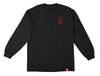 SPITFIRE LTB ARCH III L/S TEE BLACK w/ RED PRINTS