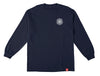 SPITFIRE CLASSIC '87 SWIRL LTB L/S TEE NAVY w/ WHITE & RED PRINTS