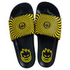 SPITFIRE BIGHEAD SWIRL SLIDES BLACK / YELLOW