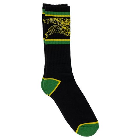 ANTIHERO BASIC EAGLE SOCK BLACK / GREEN / YELLOW