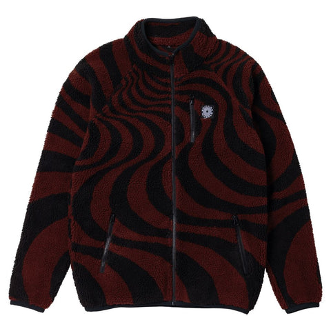 SPITFIRE CLASSIC '87 SWIRL FLEECE BLACK / DARK RED