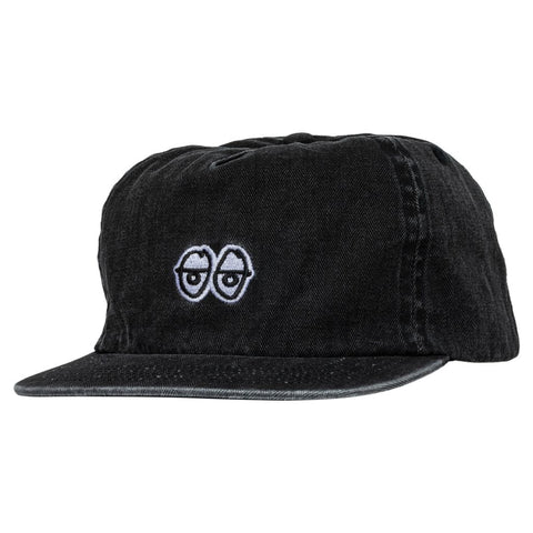 KROOKED EYES SNAPBACK WASHED BLACK