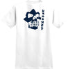 KROOKED SKULLS DBL POCKET TEE WHITE w/ NAVY PRINTS