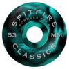 SPITFIRE F4 99 FLORAL CLASSIC TEAL / BLACK SWIRL 53