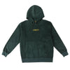 KROOKED EYES CORDUROY HOODIE GREEN / YELLOW