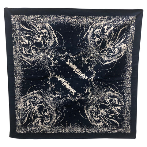 ANTIHERO GRIMPLE STIX "SAFETY BLANKET" BANDANA NAVY / WHITE