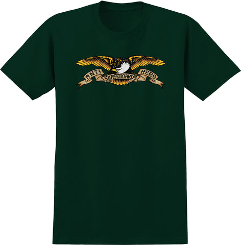 ANTIHERO EAGLE TEE FOREST GREEN