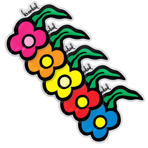 KROOKED WILD STYLE FLOWERS DIE CUT STICKER