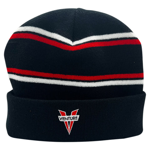 VENTURE HERITAGE CUFF BEANIE BLACK / RED / WHITE