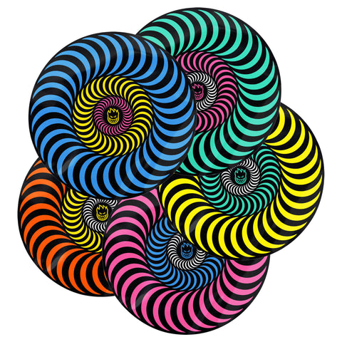 SPITFIRE STICKER TRI-COLOR SWIRL BIGHEAD STICKER