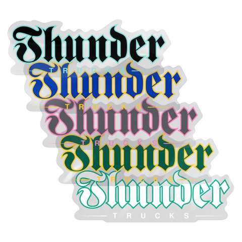 THUNDER SCRIPT STICKER