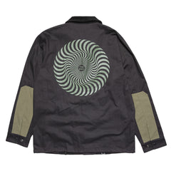 SPITFIRE CLASSIC SWIRL OVERLAY JACKET BLACK / OLIVE