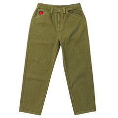 SPITFIRE BIGHEAD FILL DENIM PANT CUSTOM DENIM PANTS OLIVE OVERDYE
