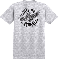 SPITFIRE FLYING CLASSIC TEE ASH w/ BLACK PRINTS