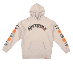SPITFIRE OLD E FADE FILL COMBO SLEEVE PULLOVER HOODED SWEATSHIRT W/ PREMIUM PRINT BONE w/ MULTI COLOR Prints