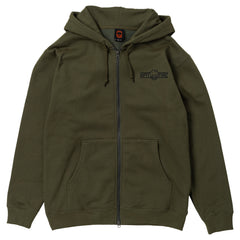 SPITFIRE LTB ARCH EMB ZIP HOOD OLIVE