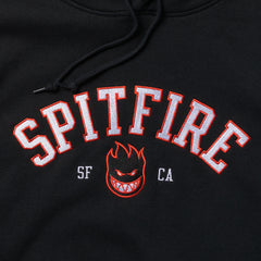 SPITFIRE TEAM BIGHEAD EMB HOOD BLACK w/ RED, WHITE & BLACK EMBROIDERY