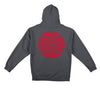 SPITFIRE CLASSIC SWIRL HOOD CHARCOAL(SOLID) w/ RED PRINTS