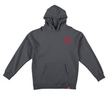 SPITFIRE CLASSIC SWIRL HOOD CHARCOAL(SOLID) w/ RED PRINTS