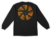 SPITFIRE FLAMING SWORDS BLACK L/S T-SHIRT- PREMIUM PRINT BLACK w/ MULTI COLOR Prints
