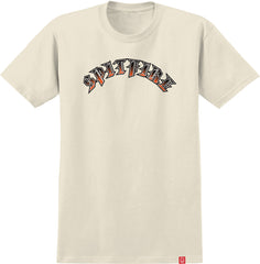 SPITFIRE OLD E ARCH FADE FILL S/S T-SHIRT NATURAL w/ MULTI COLOR Print