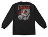 SPITFIRE GAS MASK L/S TEE BLACK w/ MULTI COLOR PRINTS