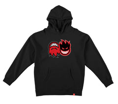 SPITFIRE ETERNAL FILL HOOD BLACK w/ RED, BLACK & WHITE PRINT