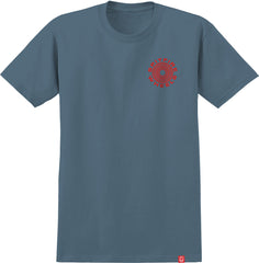 SPITFIRE CLASSIC '87 SWIRL TEE SLATE w/ RED PRINTS