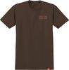 SPITFIRE GAS MASK TEE DARK CHOCOLATE w/ MULTI COLOR PRINTS