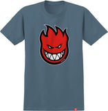 SPITFIRE BIGHEAD FILL TEE INDIGO BLUE w/ RED, BLACK & WHITE PRINT