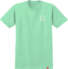 SPITFIRE SMOKE CLASSIC S/S T-SHIRT MINT w/ MULTI COLOR Prints