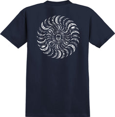 SPITFIRE CLASSIC SWIRL PAISLEY TEE TRUE NAVY w/ WHITE PRINTS