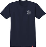 SPITFIRE CLASSIC SWIRL PAISLEY TEE TRUE NAVY w/ WHITE PRINTS