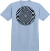 SPITFIRE CLASSIC SWIRL TEE POWDER BLUE w/ BLACK PRINTS