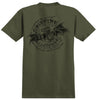 SPITFIRE BATWING CLASSIC TEE MILITARY GREEN w/ BLACK PRINTS