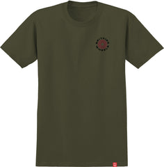 SPITFIRE CLASSIC '87 SWIRL FADE FILL TEE OLIVE w/ RED & BLACK FADE PRINTS