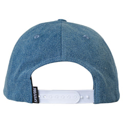 SPITFIRE BIGHEAD FILL SNAPBACK WASHED DENIM / RED