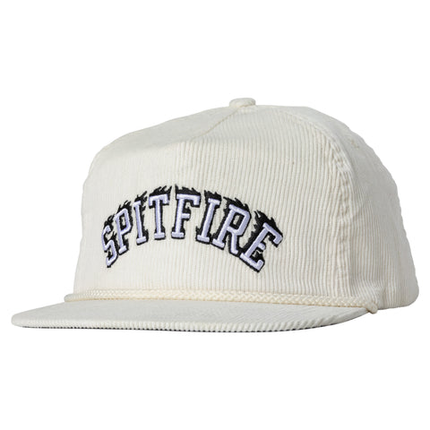 SPITFIRE TEAM BIGHEAD SCRIPT SNAPBACK WHITE w/ BLACK EMBROIDERY