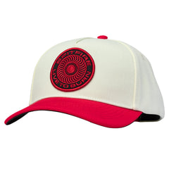 SPITFIRE CLASSIC '87 SWIRL LTB PATCH SNAPBACK OFF WHITE/RED