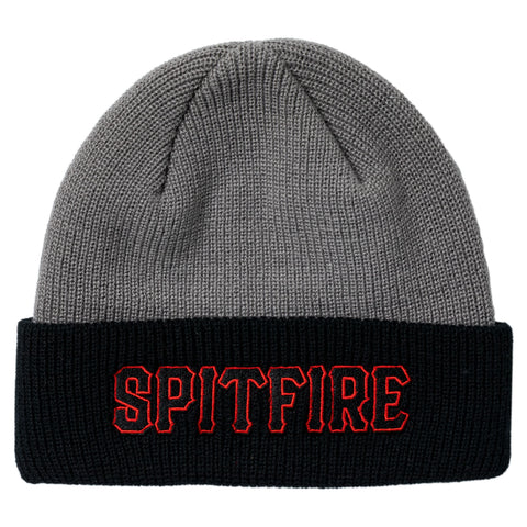 SPITFIRE SPITBALL CUFF BEANIE CHARCOAL / BLACK