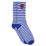 SPITFIRE BIGHEAD FILL STRIPE EMB SOCK BLUE / WHITE