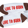 SPITFIRE BIGHEAD SOCK WHITE / BURGUNDY / RED